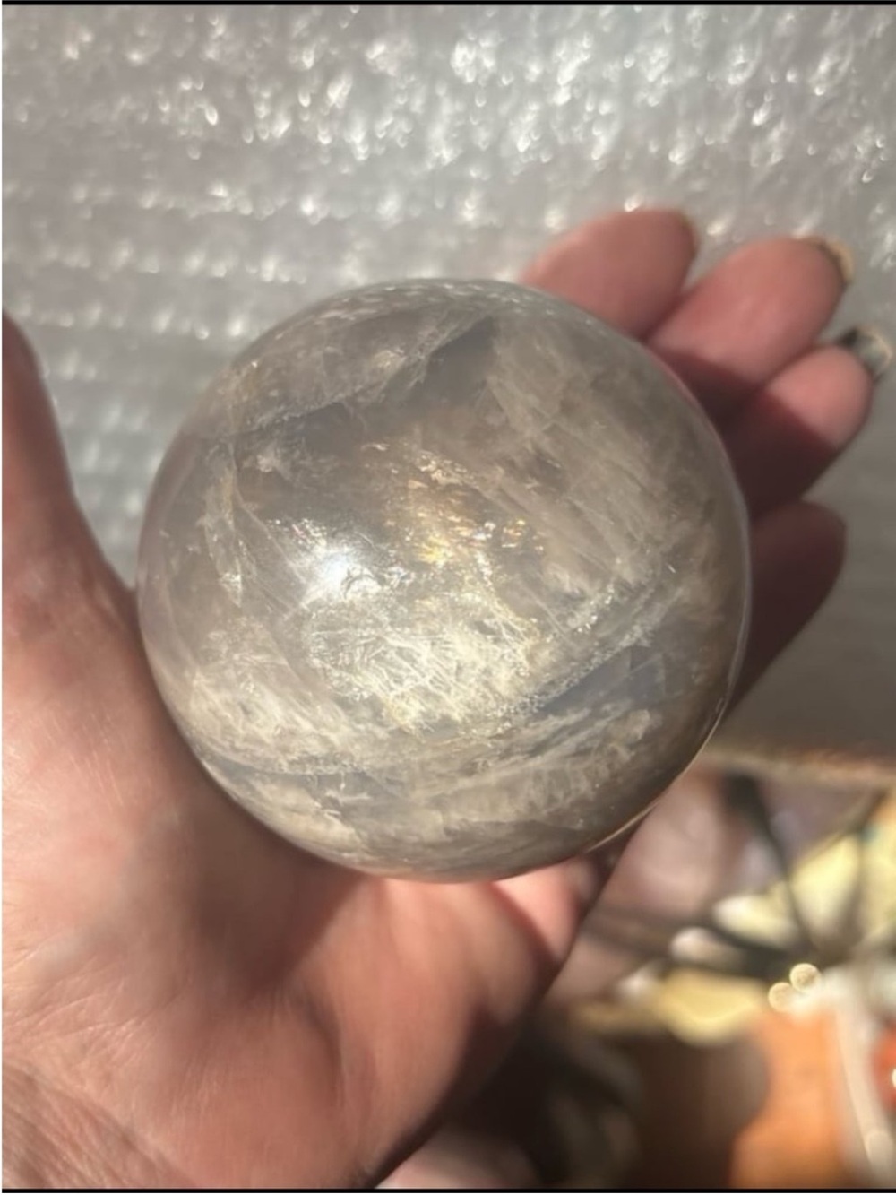 Blue Rose Quartz Sphere